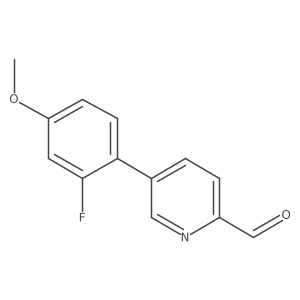 5-(2-Fluoro-4-methoxyphenyl)pyridine-2-carbaldehyde Structure