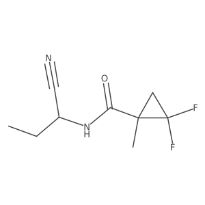 N-[(1R)-1-Cyanopropyl]-2,2-difluoro-1-methylcyclopropane-1-carboxamide Structure