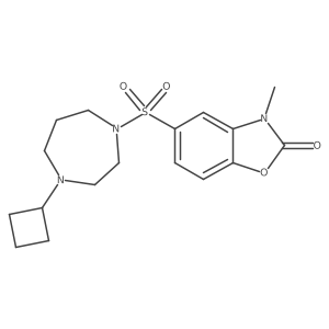 5-((4-cyclobutyl-1,4-diazepan-1-yl)sulfonyl)-3-methylbenzo[d]oxazol-2(3H)-one Structure