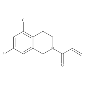 1-(5-Chloro-7-fluoro-3,4-dihydro-1H-isoquinolin-2-yl)prop-2-en-1-one结构式