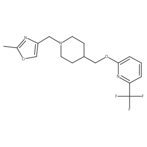 2-({1-[(2-Methyl-1,3-oxazol-4-yl)methyl]piperidin-4-yl}methoxy)-6-(trifluoromethyl)pyridine结构式