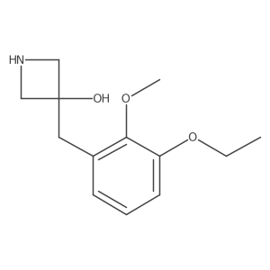 3-[(3-Ethoxy-2-methoxyphenyl)methyl]azetidin-3-ol结构式