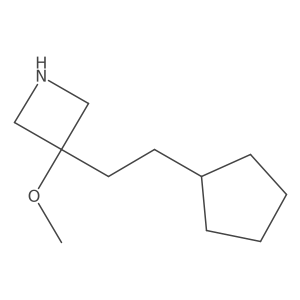 3-(2-Cyclopentylethyl)-3-methoxyazetidine Structure