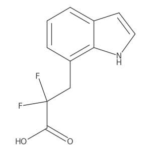 2,2-difluoro-3-(1H-indol-7-yl)propanoic acid结构式