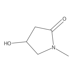 4-Hydroxy-1-methylpyrrolidin-2-one结构式