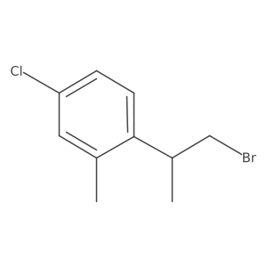1-(1-Bromopropan-2-yl)-4-chloro-2-methylbenzene Structure