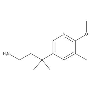 3-(6-Methoxy-5-methylpyridin-3-yl)-3-methylbutan-1-amine结构式