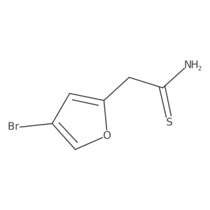 2-(4-Bromofuran-2-yl)ethanethioamide结构式