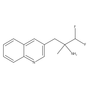 1,1-Difluoro-2-methyl-3-(quinolin-3-yl)propan-2-amine结构式