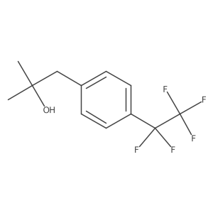 2-Methyl-1-[4-(pentafluoroethyl)phenyl]propan-2-ol Structure