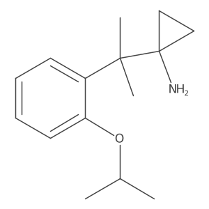 1-{2-[2-(Propan-2-yloxy)phenyl]propan-2-yl}cyclopropan-1-amine结构式