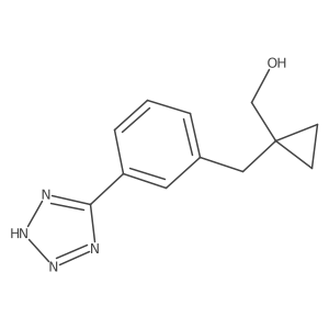(1-{[3-(1H-1,2,3,4-tetrazol-5-yl)phenyl]methyl}cyclopropyl)methanol结构式