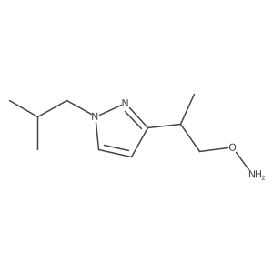 O-{2-[1-(2-methylpropyl)-1H-pyrazol-3-yl]propyl}hydroxylamine结构式