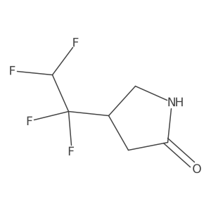 4-(1,1,2,2-Tetrafluoroethyl)pyrrolidin-2-one结构式