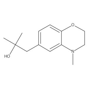2-methyl-1-(4-methyl-3,4-dihydro-2H-1,4-benzoxazin-6-yl)propan-2-ol结构式