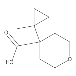 4-(1-Methylcyclopropyl)oxane-4-carboxylic acid Structure