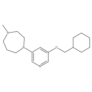1-(5-Cyclohexylmethoxy-pyridin-3-yl)-4-methyl-homopiperazine Structure