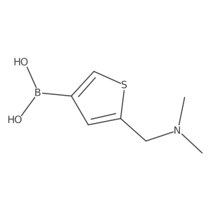 (5-((Dimethylamino)methyl)thiophen-3-yl)boronic acid Structure