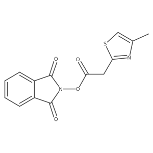 1,3-dioxo-2,3-dihydro-1H-isoindol-2-yl 2-(4-methyl-1,3-thiazol-2-yl)acetate Structure