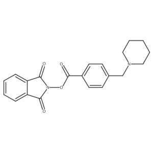 1,3-dioxo-2,3-dihydro-1H-isoindol-2-yl 4-[(piperidin-1-yl)methyl]benzoate Structure