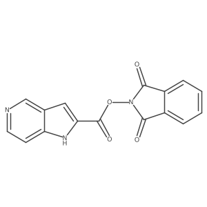 1,3-dioxo-2,3-dihydro-1H-isoindol-2-yl 1H-pyrrolo[3,2-c]pyridine-2-carboxylate Structure