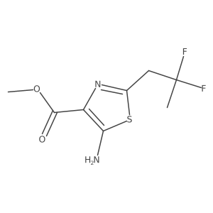 Methyl 5-amino-2-(2,2-difluoropropyl)-1,3-thiazole-4-carboxylate Structure