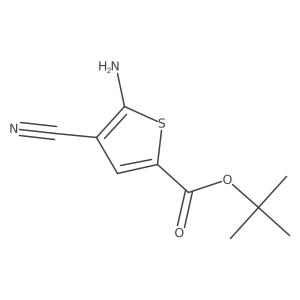 Tert-butyl 5-amino-4-cyanothiophene-2-carboxylate Structure