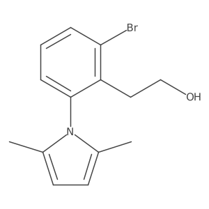 2-Bromo-6-(2,5-dimethyl-1H-pyrrol-1-yl)benzeneethanol结构式