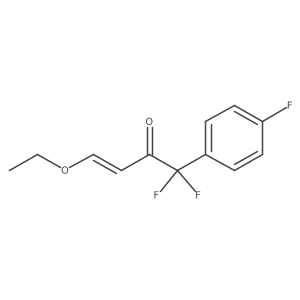 (3E)-4-ethoxy-1,1-difluoro-1-(4-fluorophenyl)but-3-en-2-one Structure