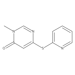 3-methyl-6-(pyridin-2-ylthio)pyrimidin-4(3H)-one Structure