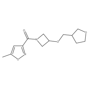 5-Methyl-3-{3-[(oxolan-3-yl)methoxy]azetidine-1-carbonyl}-1,2-oxazole Structure
