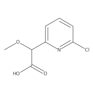 2-(6-Chloropyridin-2-yl)-2-methoxyacetic acid结构式