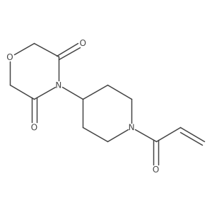 4-(1-Prop-2-enoylpiperidin-4-yl)morpholine-3,5-dione结构式