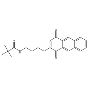 N-(4-(1,4-Dioxo-1,4-dihydroanthracen-2-yl)butyl)pivalamide Structure