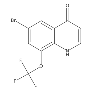 6-Bromo-8-(trifluoromethoxy)quinolin-4(1H)-one结构式