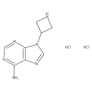 9-(Azetidin-3-yl)purin-6-amine;dihydrochloride结构式