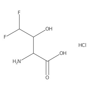 2-Amino-4,4-difluoro-3-hydroxybutanoic acid hydrochloride Structure