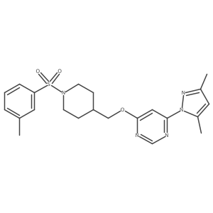 4-(3,5-dimethyl-1H-pyrazol-1-yl)-6-{[1-(3-methylbenzenesulfonyl)piperidin-4-yl]methoxy}pyrimidine Structure