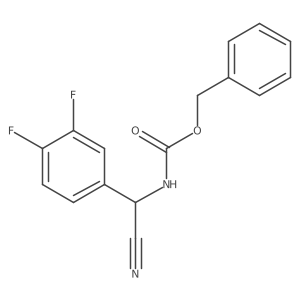 benzyl N-[cyano-(3,4-difluorophenyl)methyl]carbamate结构式
