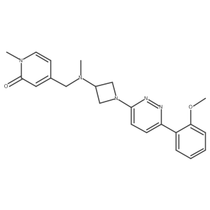 4-[({1-[6-(2-Methoxyphenyl)pyridazin-3-yl]azetidin-3-yl}(methyl)amino)methyl]-1-methyl-1,2-dihydropyridin-2-one结构式