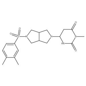 6-[5-(3,4-Dimethylphenyl)sulfonyl-1,3,3a,4,6,6a-hexahydropyrrolo[3,4-c]pyrrol-2-yl]-3-methyl-1,3-diazinane-2,4-dione Structure