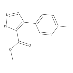 methyl 4-(4-fluorophenyl)-1H-pyrazole-3-carboxylate Structure