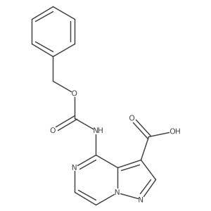 4-{[(Benzyloxy)carbonyl]amino}pyrazolo[1,5-a]pyrazine-3-carboxylic acid Structure