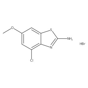 4-Chloro-6-methoxybenzo[D]thiazol-2-amine hbr Structure