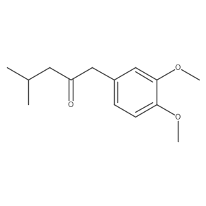 1-(3,4-Dimethoxyphenyl)-4-methyl-pentan-2-one结构式