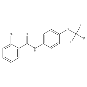 2-amino-N-[4-(trifluoromethoxy)phenyl]benzamide结构式