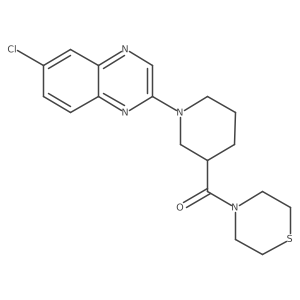 6-Chloro-2-[3-(thiomorpholine-4-carbonyl)piperidin-1-yl]quinoxaline结构式