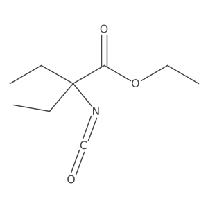 Ethyl 2-ethyl-2-isocyanatobutanoate结构式