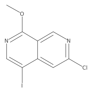 6-Chloro-4-iodo-1-methoxy-2,7-naphthyridine结构式