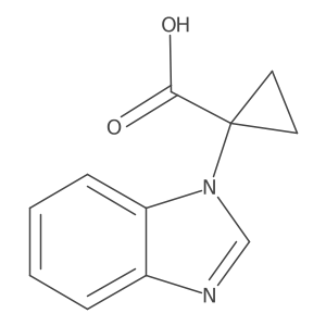 1-(1H-1,3-benzodiazol-1-yl)cyclopropane-1-carboxylic acid Structure